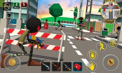 Stickman Battle Royale : Grand War v 2.3 [ВЗЛОМ] скриншот №1