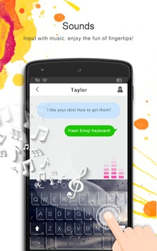 Flash Emoji Keyboard & Themes v 1.0.2 скриншот №7