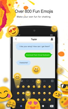 Flash Emoji Keyboard & Themes v 1.0.2 скриншот №1