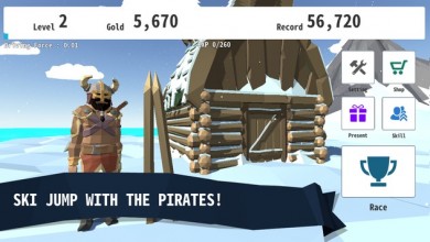 Pirate Skiing [ВЗЛОМ: Много денег] v 0.1.3 скриншот №1