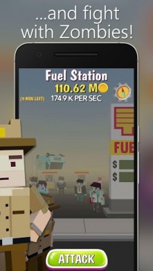 Скачать Zombie City - Clicker Tycoon v 1.03 [ВЗЛОМ: много денег] для Андроид