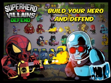 SuperHero VS Villains Defense [ВЗЛОМ на деньги] v 1.1 скриншот №2