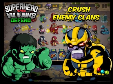 Скачать SuperHero VS Villains Defense [ВЗЛОМ на деньги] v 1.1 для Андроид