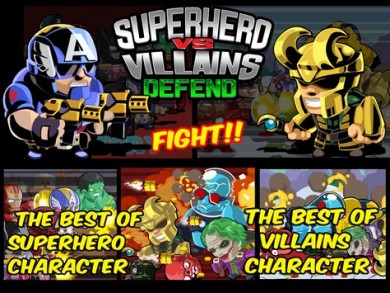 SuperHero VS Villains Defense [ВЗЛОМ на деньги] v 1.1 скриншот №1