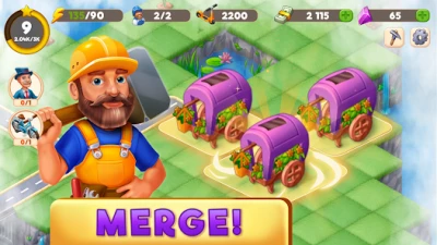 Mergington Town: Merge & Build screen 2
