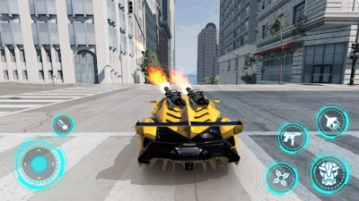 Robot War: Car Transform Game screen 4