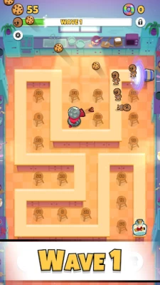 Cookies TD - Idle TD Endless Idle Tower Defense (ВЗЛОМ, много денег) screenshot №2