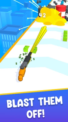 Human Gun! (ВЗЛОМ, Нет рекламы) screenshot №2