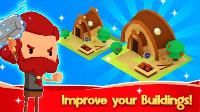 Idle Vikings Tycoon: Valhalla (ВЗЛОМ, Материалы и еда быстро увеличиваются) screenshot №2