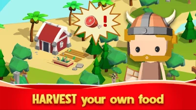 Idle Vikings Tycoon: Valhalla (ВЗЛОМ, Материалы и еда быстро увеличиваются) screenshot №7