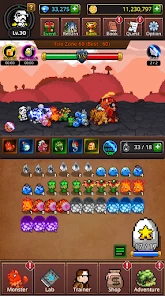 Grow Mergemon Masters-Idle Rpg screen 1