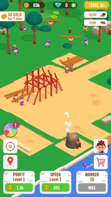 Idle Jungle: Survival Builder screen 1