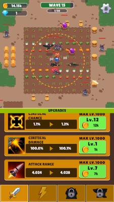 Scarecrow War : Idle Defense screen 1
