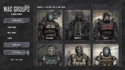 War Groups screen 1