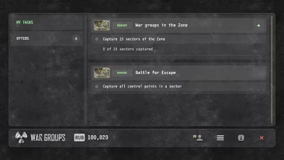 War Groups screen 6