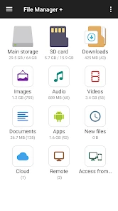 File Manager screen 1