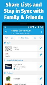 AnyList: Grocery Shopping List screen 2