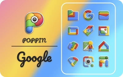 Poppin icon pack screen 1