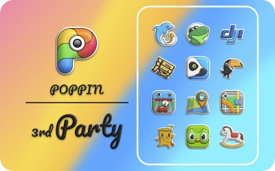 Poppin icon pack screen 5