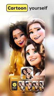 Restyle Cartoon yourself screen 3