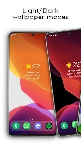 iWALL: iOS Blur Dock Bar screen 1