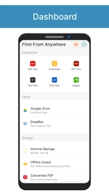 Print From Anywhere screen 2