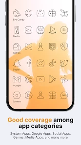 Vera Outline Black: Icon Pack screen 4