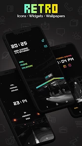 Retro Mode - Icon Pack (Neon) screen 1