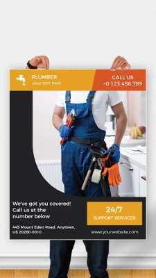 Flyers, Poster Maker, Design screen 1