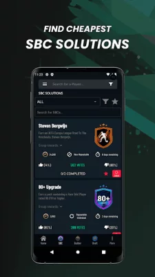 FUTBIN 24 Database &amp; Draft screenshot №4
