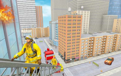 911 Rescue Fire Truck 3D Sim screenshot №3