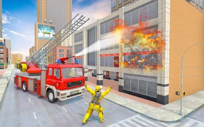 911 Rescue Fire Truck 3D Sim screenshot №7