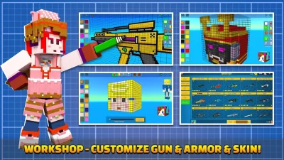 Cops N Robbers:Pixel Craft Gun screenshot №8