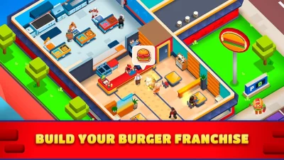 Idle Burger Empire Tycoon—Game screenshot №2