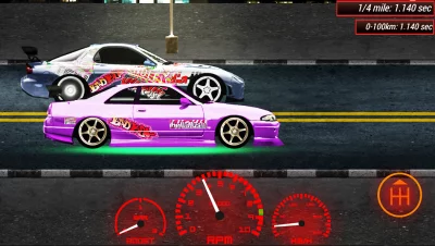 Japan Drag Racing 2D screenshot №2