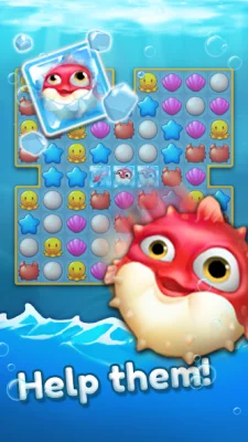 Ocean Friends : Match 3 Puzzle screenshot №3