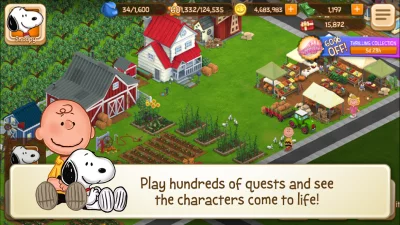 Snoopy&#39;s Town Tale CityBuilder screenshot №3