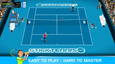 Stick Tennis screenshot №2