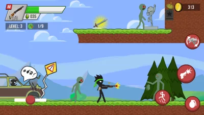 Stickman vs Zombies screenshot №2