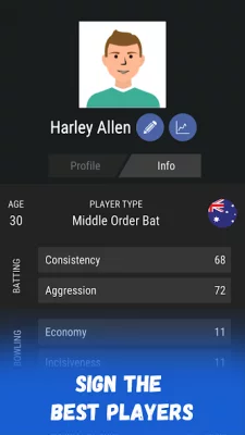 Wicket Cricket Manager screen 2