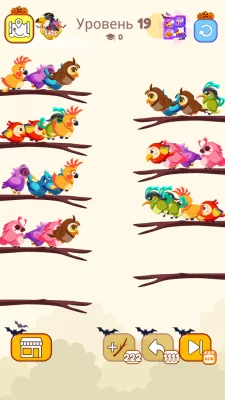 Сортировка по цвету птицы взлом screen 1