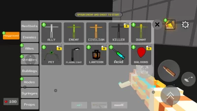 Nextbots in Playground: Pixel screen 3