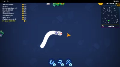 Червячная Зона .io Онлайн Игра взлом screen 3