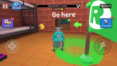 Obby Escape: Prison Rat Dance взлом screen 1