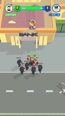 Merge Gangster Heist vs Police взлом screen 4