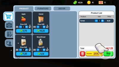 Supermarket Tycoon 3D взлом screen 4