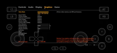 Настройки графики