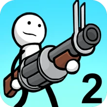 One Gun 2 Stickman - сложные игры без интернета